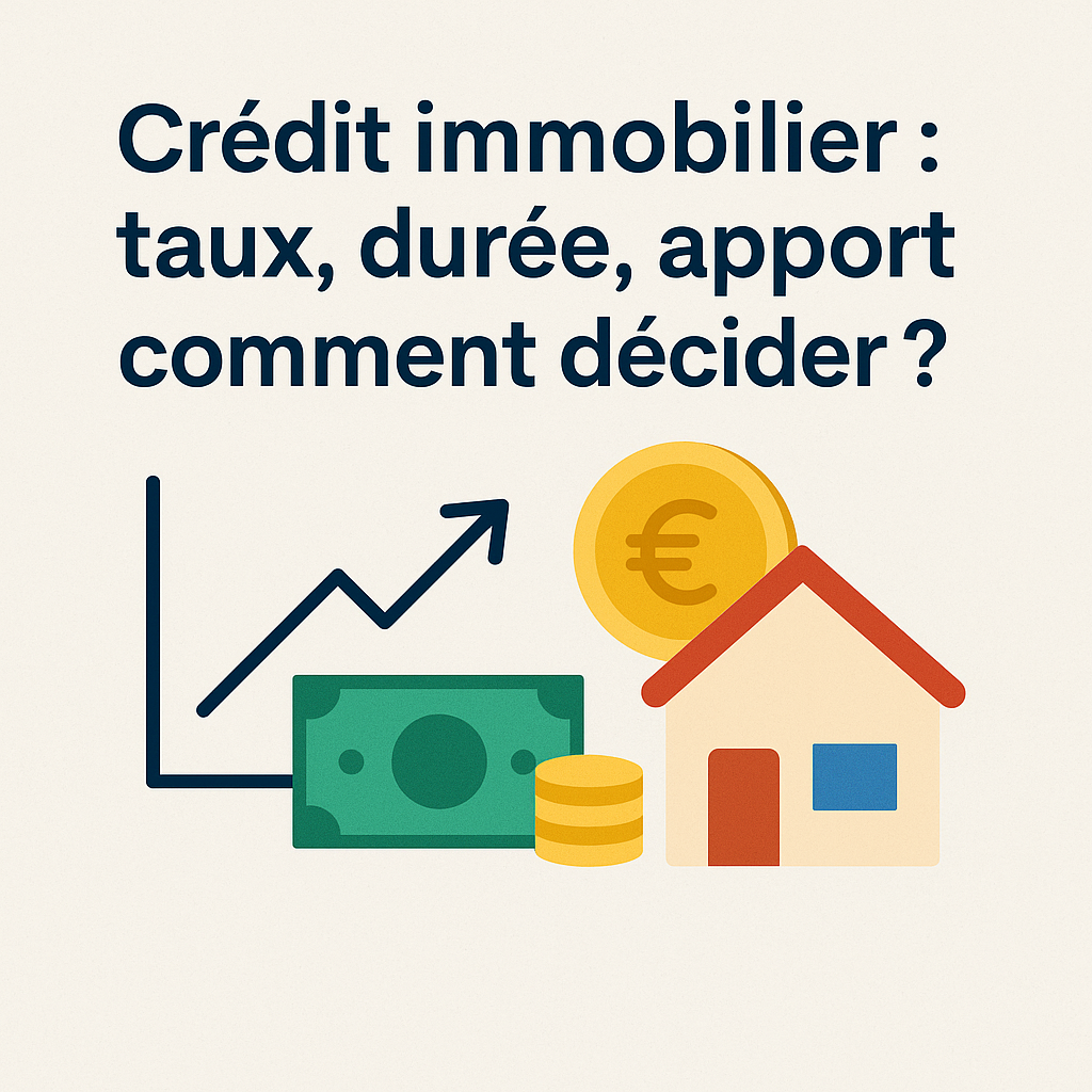 Crédit immobilier : taux, durée, apport – comment décider ? 1 Crédit immobilier